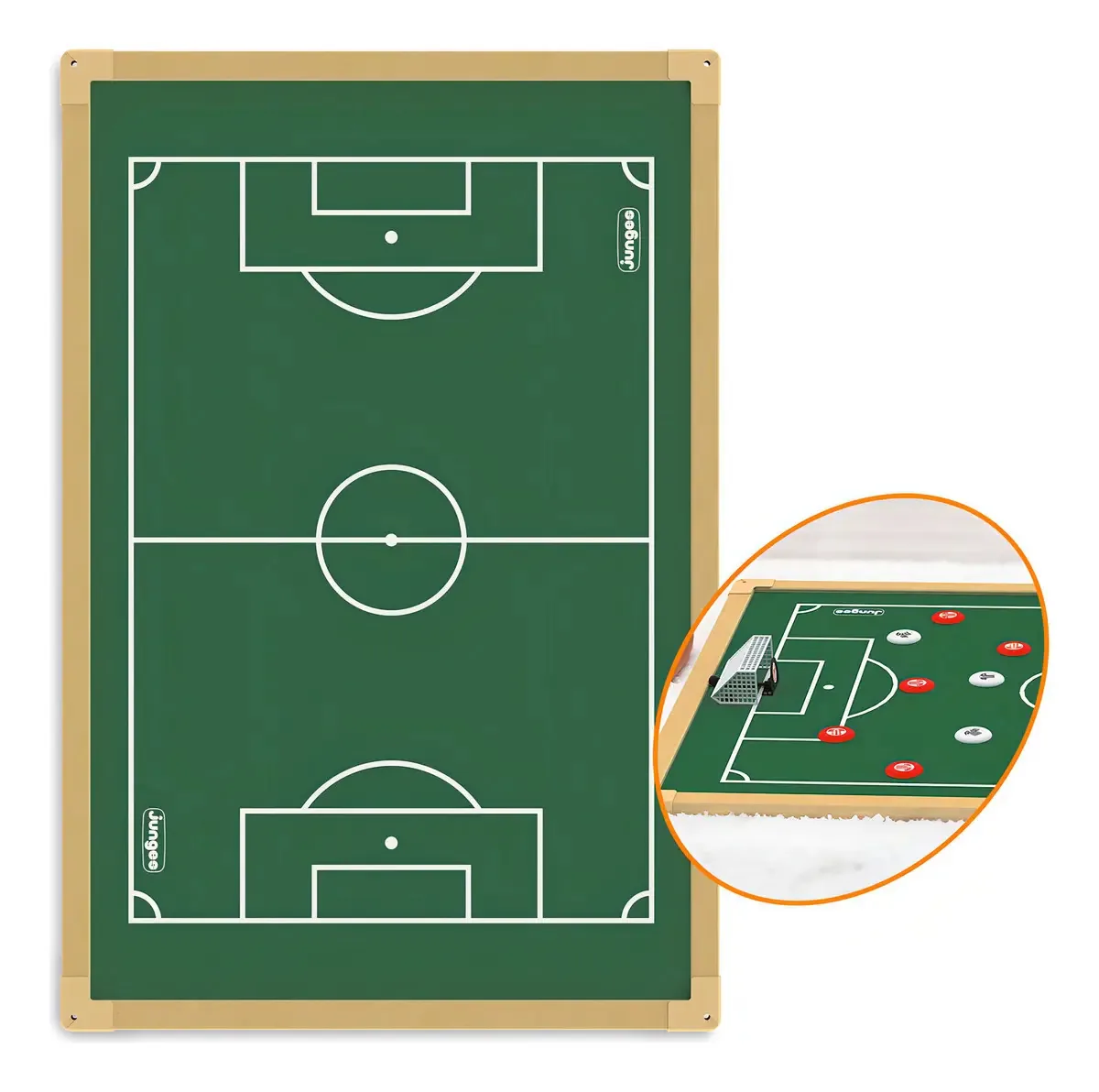 Campo Futebol Botão 60x90cm MDF Verde Junges
