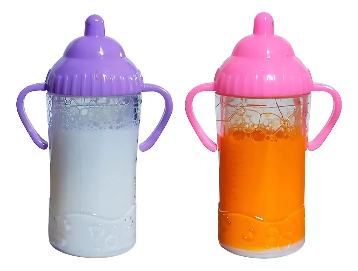 Kit 10 Mamadeira Magica Leite E Suco Brinquedo Boneca Menina