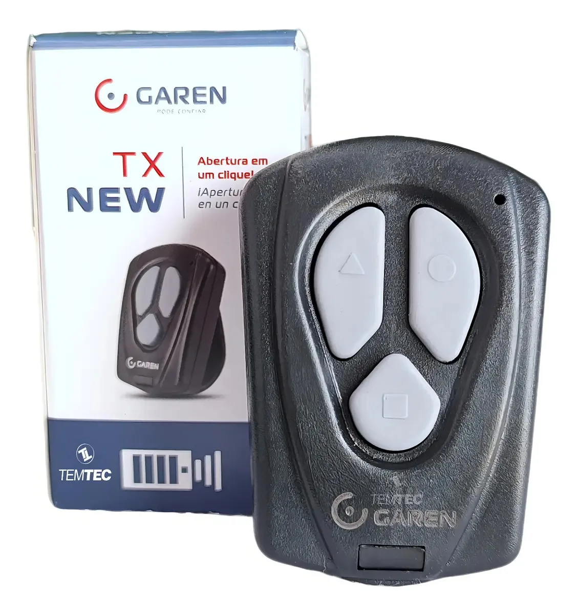 02 Controles Garen Tx New 433,92mhz 3 Botões Portão Alarme
