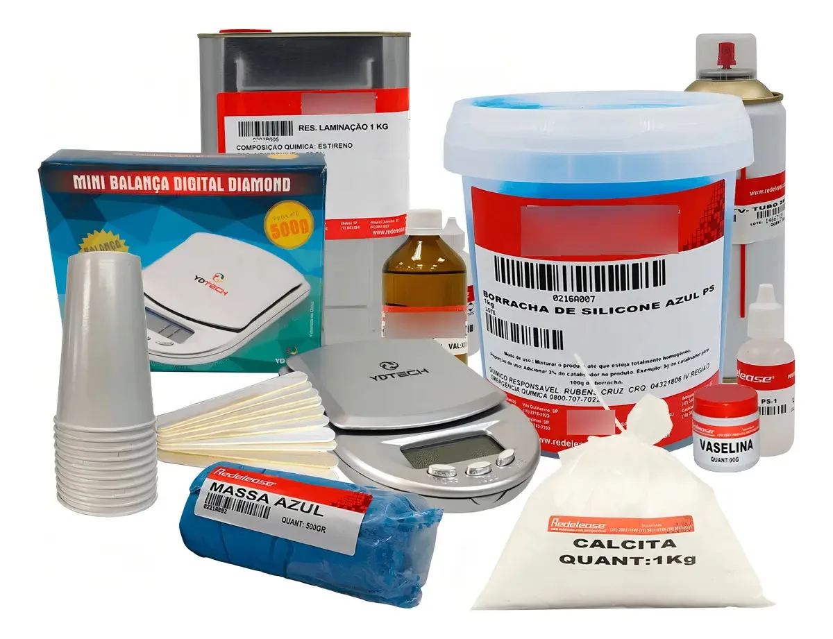 Kit Para Fabricação de Moldes e Peças em Resinas Redelease
