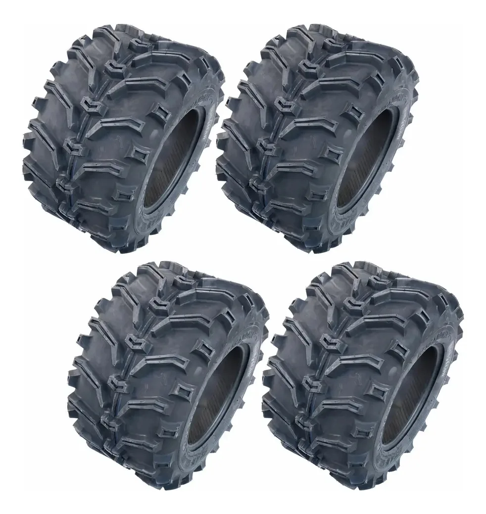 Jogo De Pneus Para Quadriciclo 25x8-12 + 25x10-12 Kenda Bearclaw K299 Sem Câmara