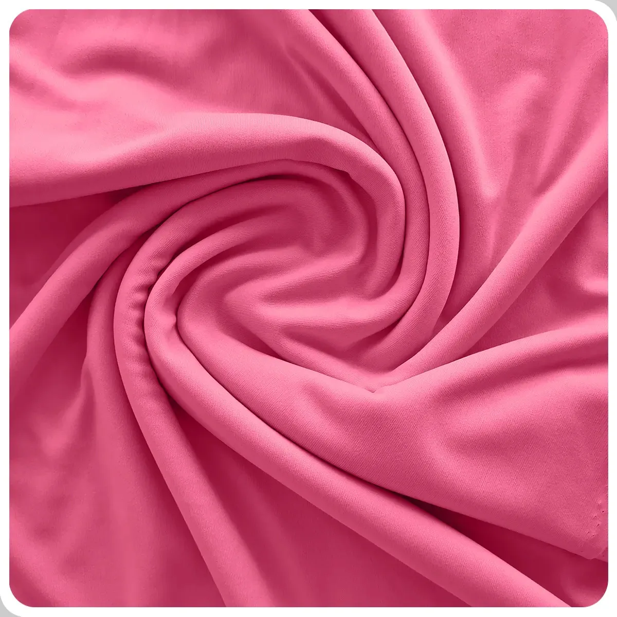 Tecido Helanca Light Rosa Chiclete 1m Brás Tecidos Rolo Versátil