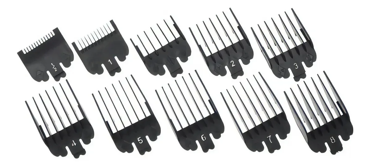 10 Pentes Guia Com 2 Pentes Disfarce Profissional Wahl Kemei
