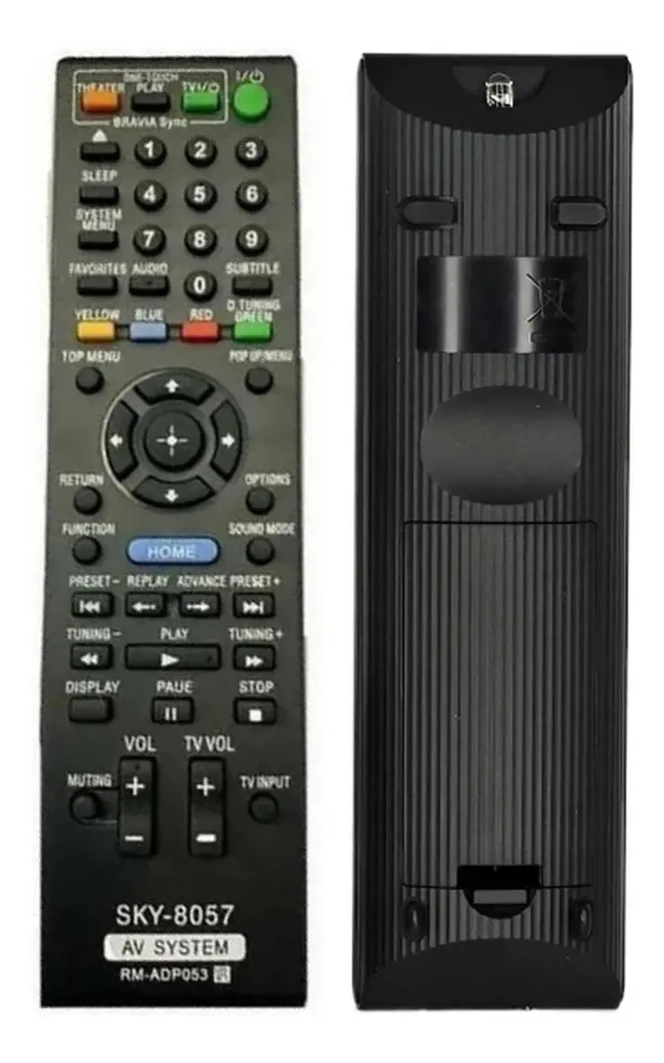 Controle Para Home Theater Bluray Sony Rm-adp053 Rm-adp057