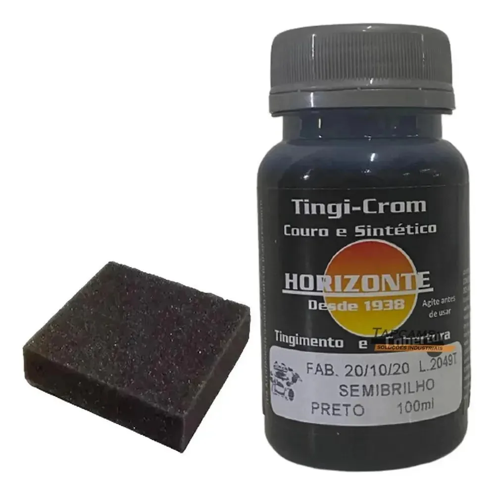 Tinta Couro Preto Revitaliza Sapatos E Botas 100ml