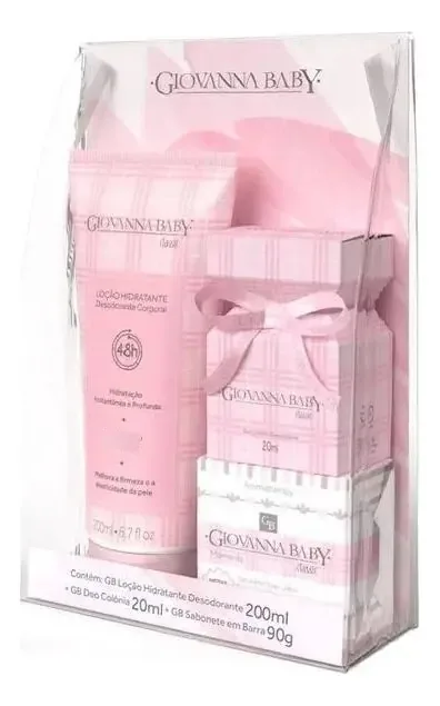 2x Kit Giovanna Baby Classic Colônia Hidratante E Sabonete