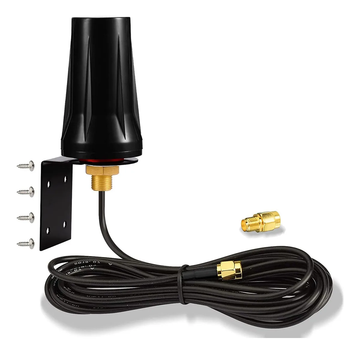 Bingfu 4g Lte - Antena à Prova D'água para Montagem em Parede para Exteriores, Antena Sma Macho Compatível com Verizon At&t T-mobile Sprint 4g Lte Roteador Gateway Modem Celular Câmera de Trilha