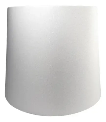 Cúpula De Abajur Luminária Tecido Cônica 15x20x15 - Branco