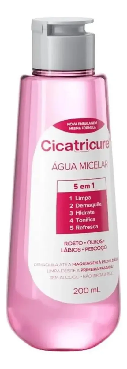 3x Água Micelar Limpeza Facial 200ml Cicatricure