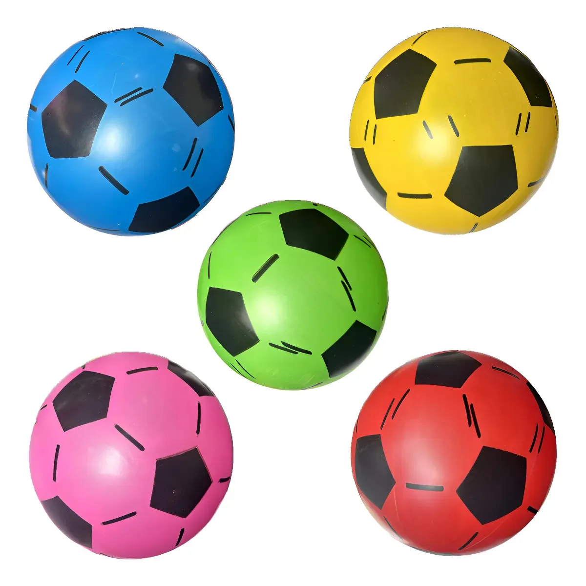 10 Bolas Infantil Dente De Leite Modelos Lembrancinha Cor Futebol Colorida