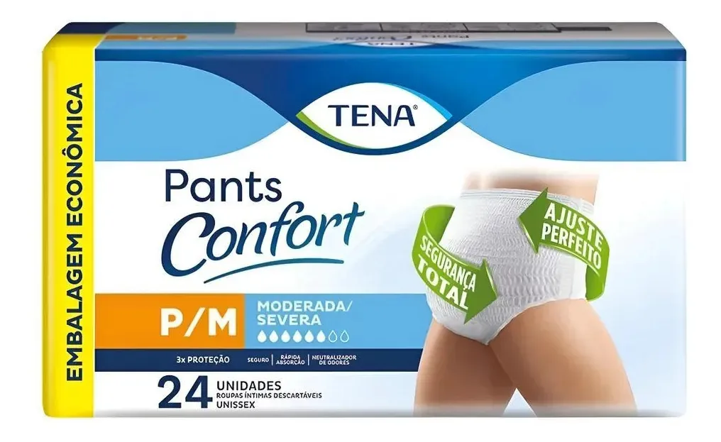 Fraldas para adultos descartáveis TENA Pants Confort Pants Confort Pequeno x 24 u