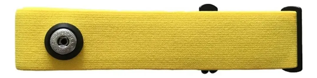 Cinta Elástica Snsimports Compatível Monitor Cardíaco Polar Garmin Wahoo Amarelo
