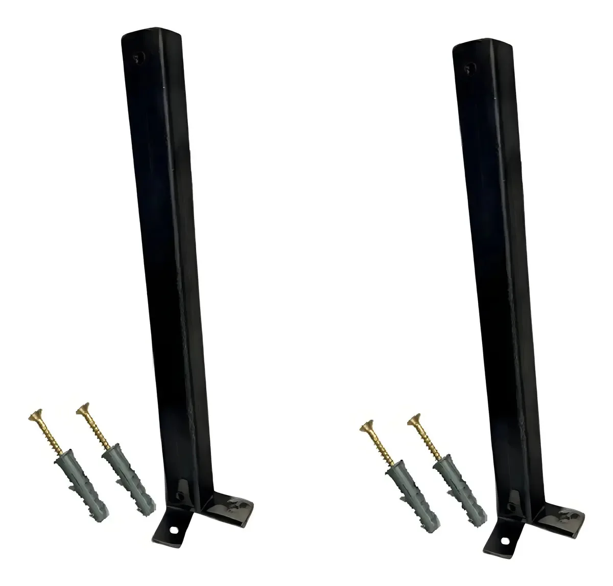 2 Haste Base Para Cerca Ouriço Concertina Serpentina 30cm
