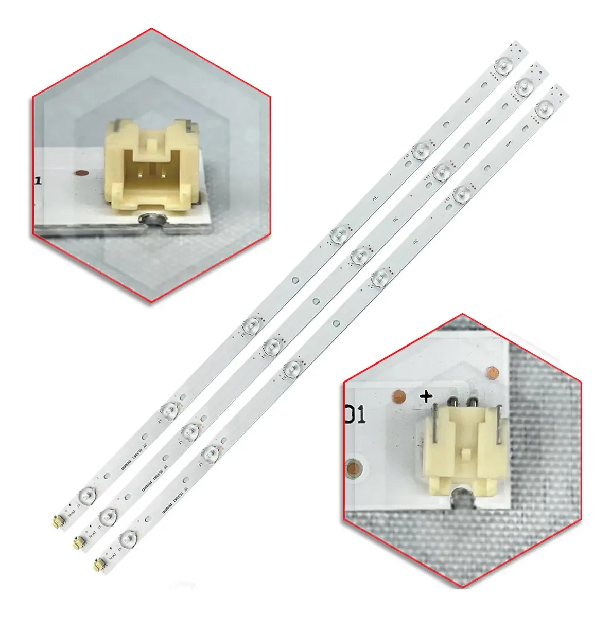 Kit 3 Barras Led STG Eletro Tv Philco Ph32f33g Toshiba Dl3261 32"