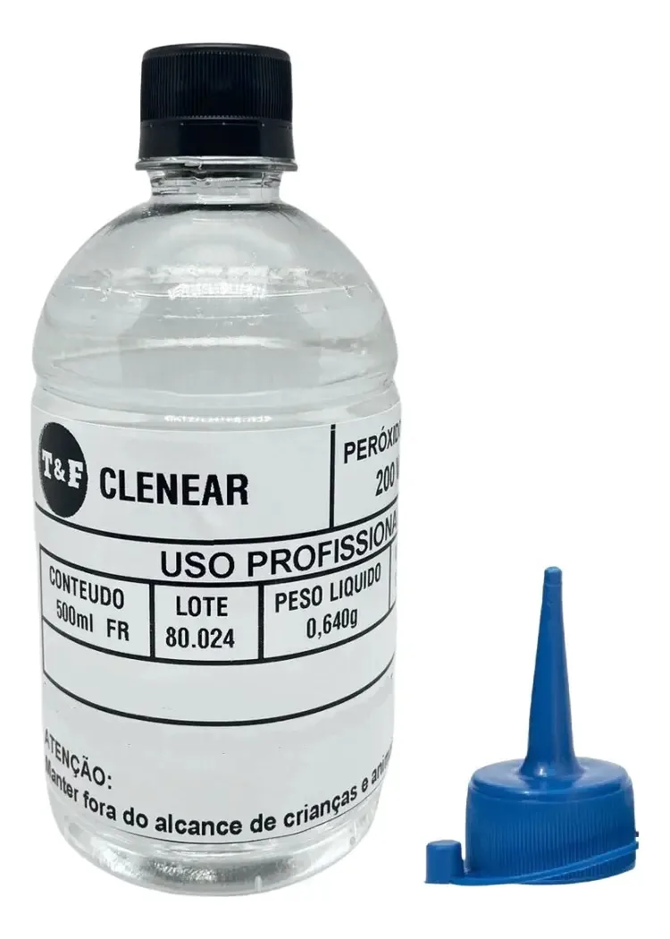 Peróxido Hidrogênio Puro 500ml Concentrado 50% - 200 Volumes