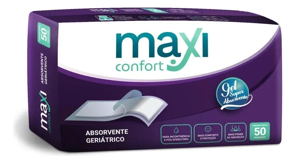 Absorvente Geriátrico Pós-op Secura Total 50 Un