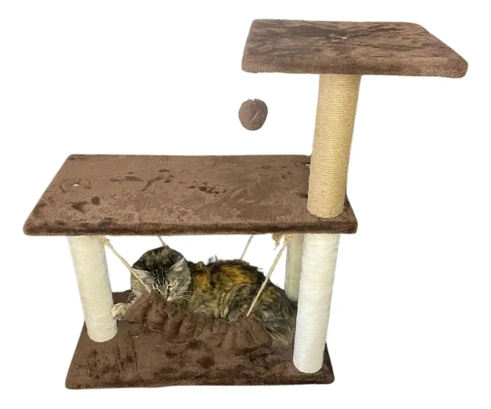 Arranhador Brinquedo Gatos Cor Marrom
