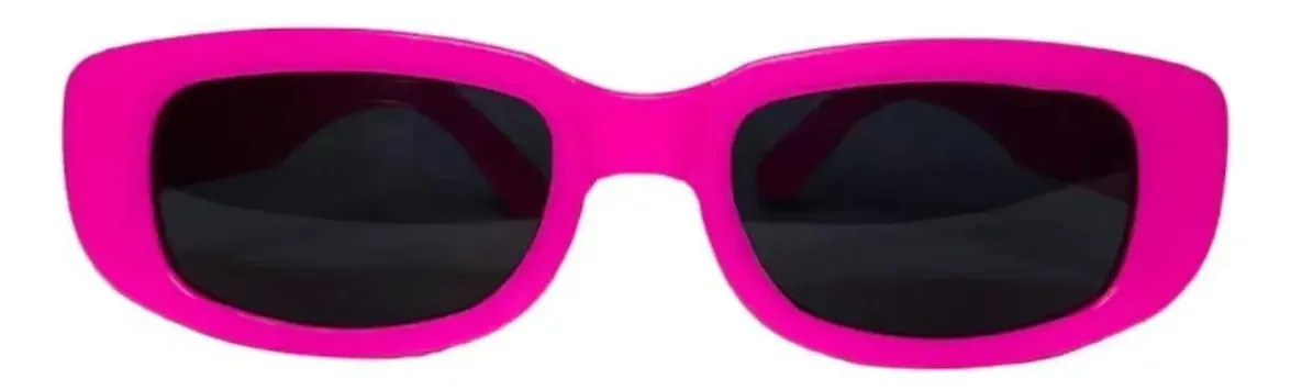 10 Óculos Rosa Neon Com Lente Luz Negra Festa Balada