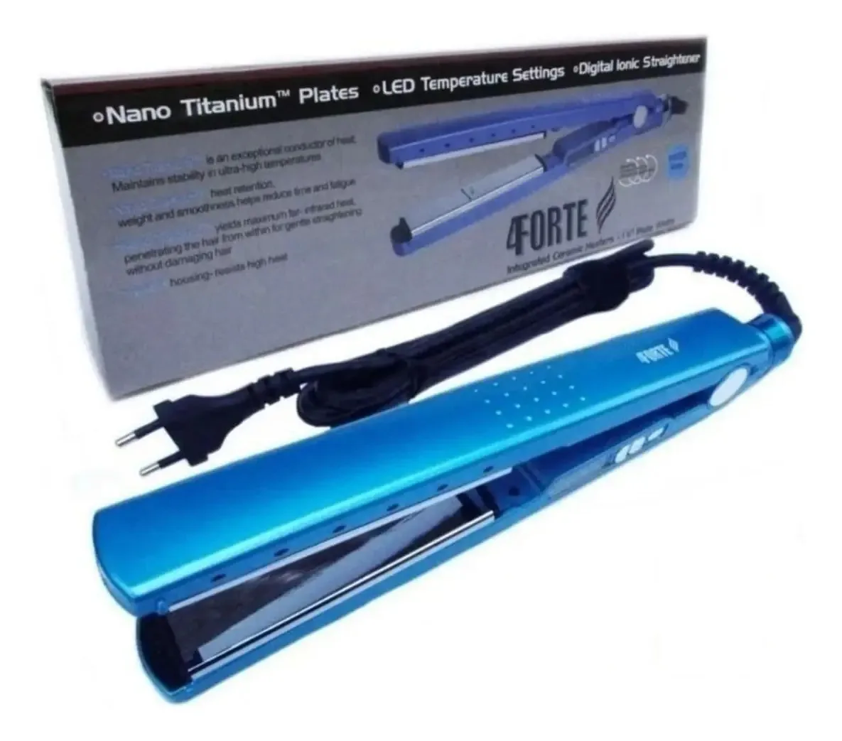 Mini Prancha Chapinha Progressiva Cabelo Nanotitanium 450