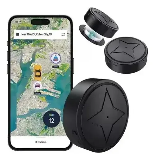 Mini Rastreador Gps Para Veículos Com Cobertura Global Compl Cor Negro