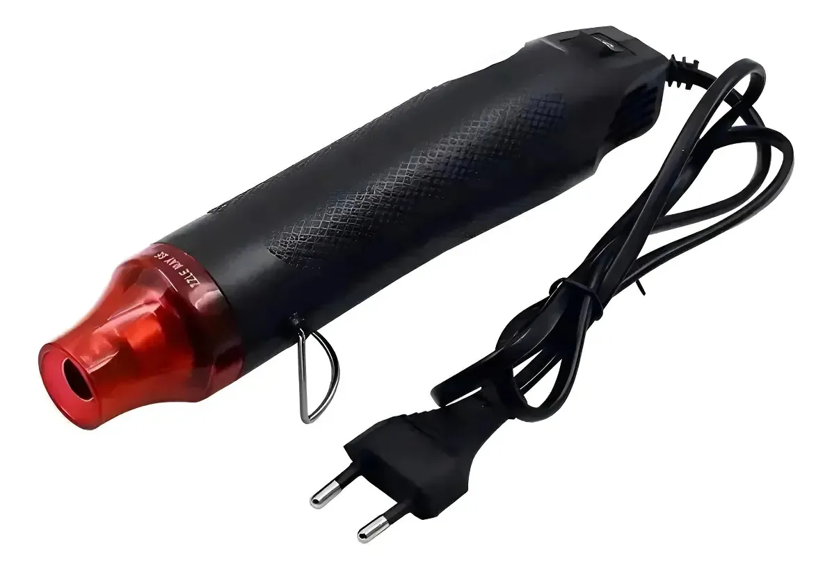 3x Soprador Térmico Ar Quente Portatil 300watts Cor Preto