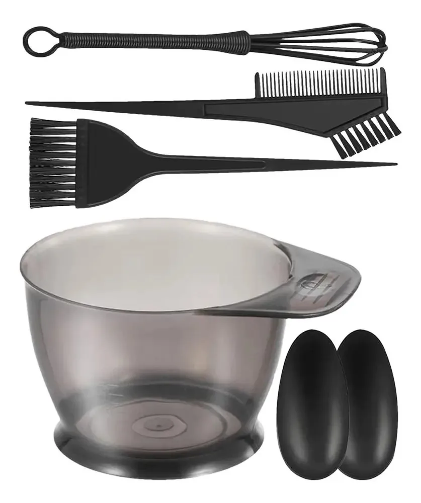 Kit De Acessórios Para Tintura De Cabelo Tigela E Escova