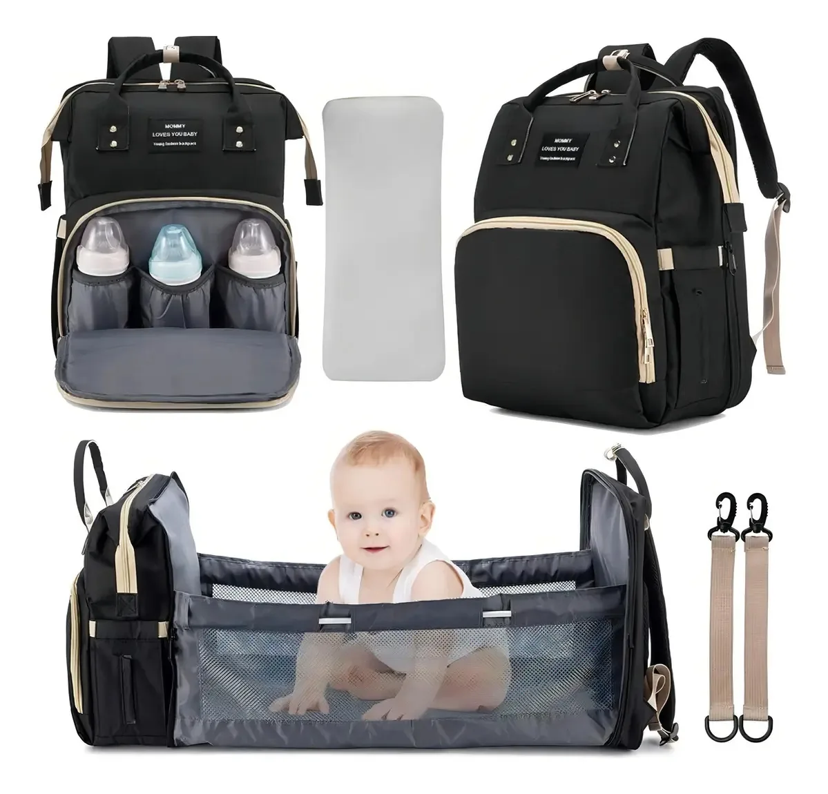 Bolsa Maternidade Vários Bolsos Mochila Menina/menino