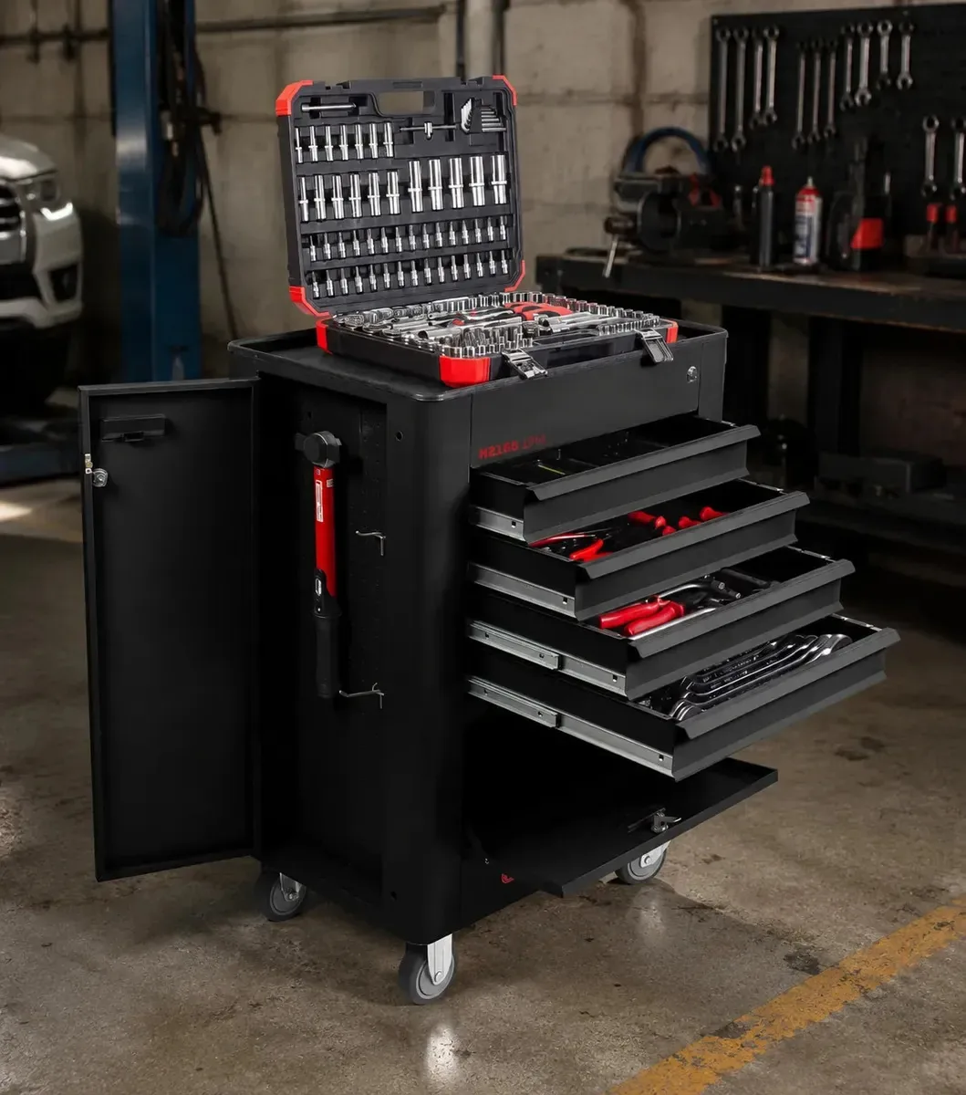 Carrinho Para Ferramentas 236 Peças Black Edition Gedore Red