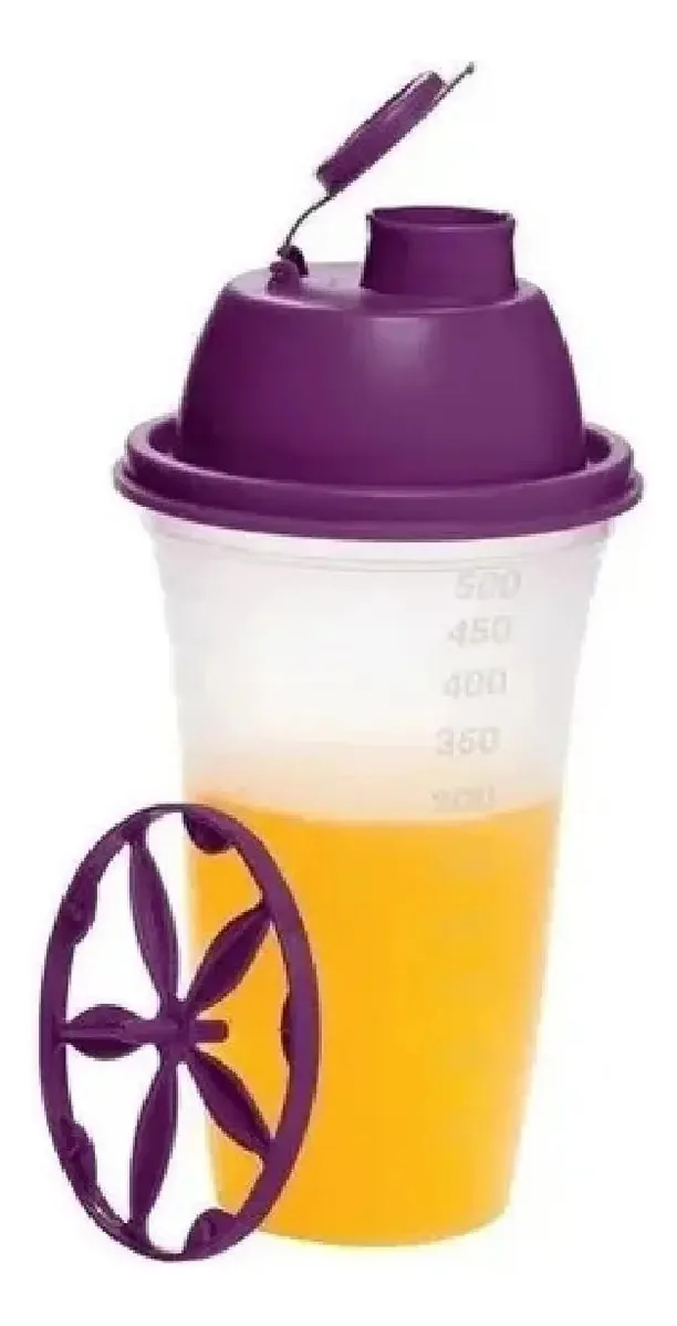 tupperware quick shake 500ml coqueteleira com filtro