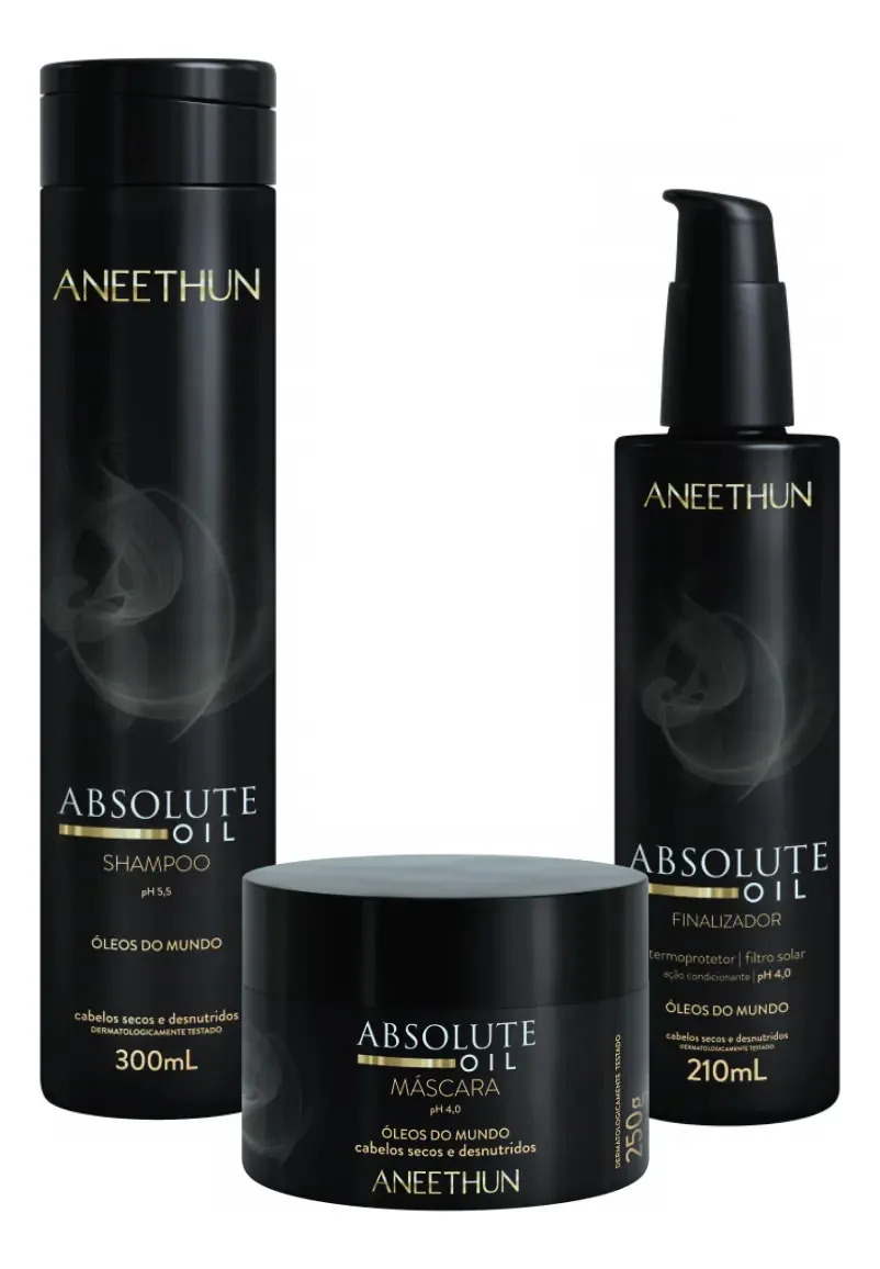 Kit Absolute Oil Com 3 Produtos Aneethun-lançamento