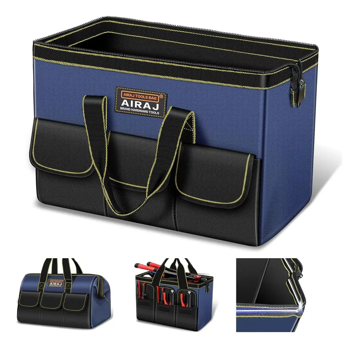 Bolsa De Ferramentas Airaj Profissional Maleta Ferramentas Azul-escuro