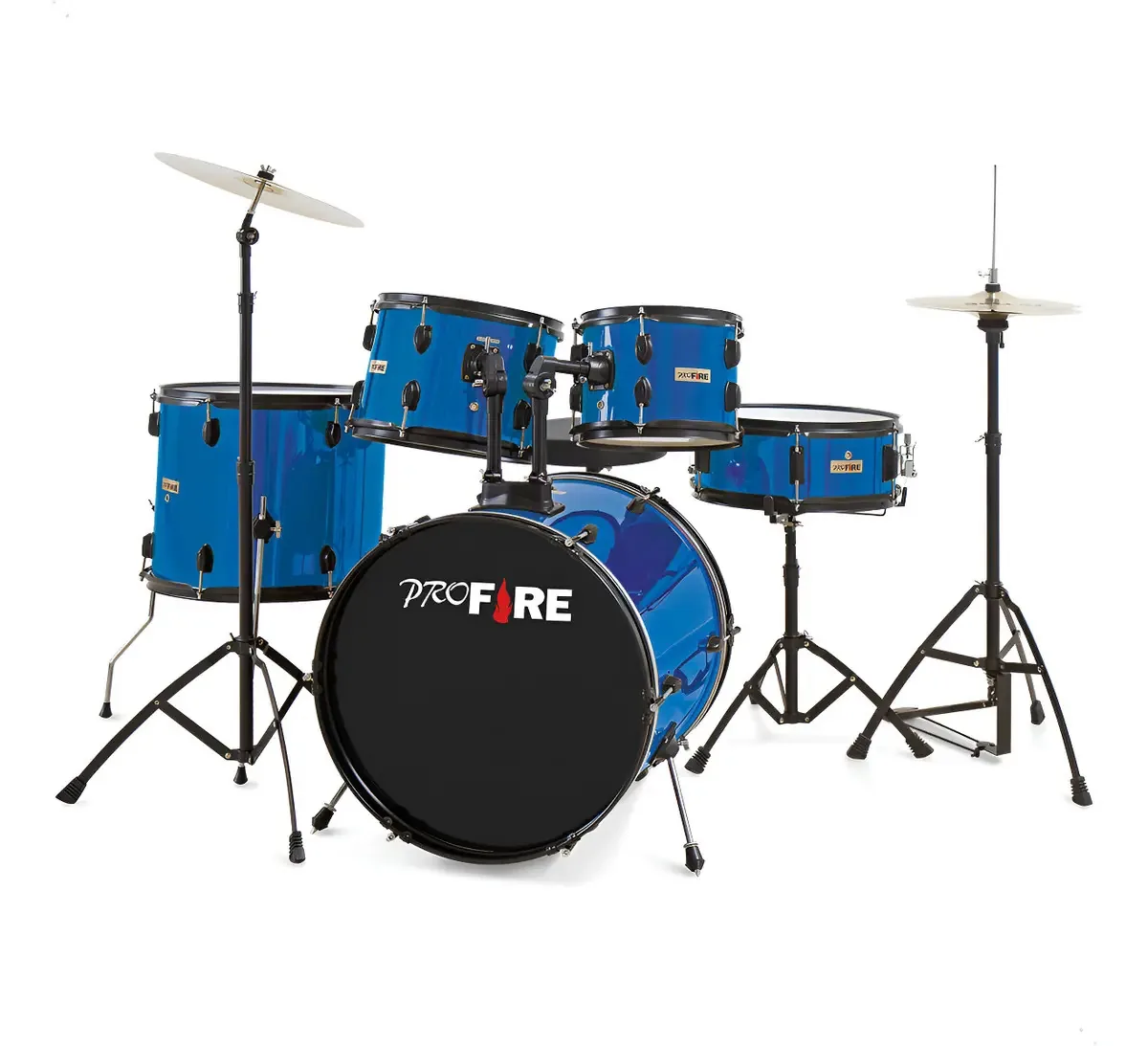 Bateria Spanking Pro Fire Bb20 Cx14 C/ Ferragens Cor Azul P
