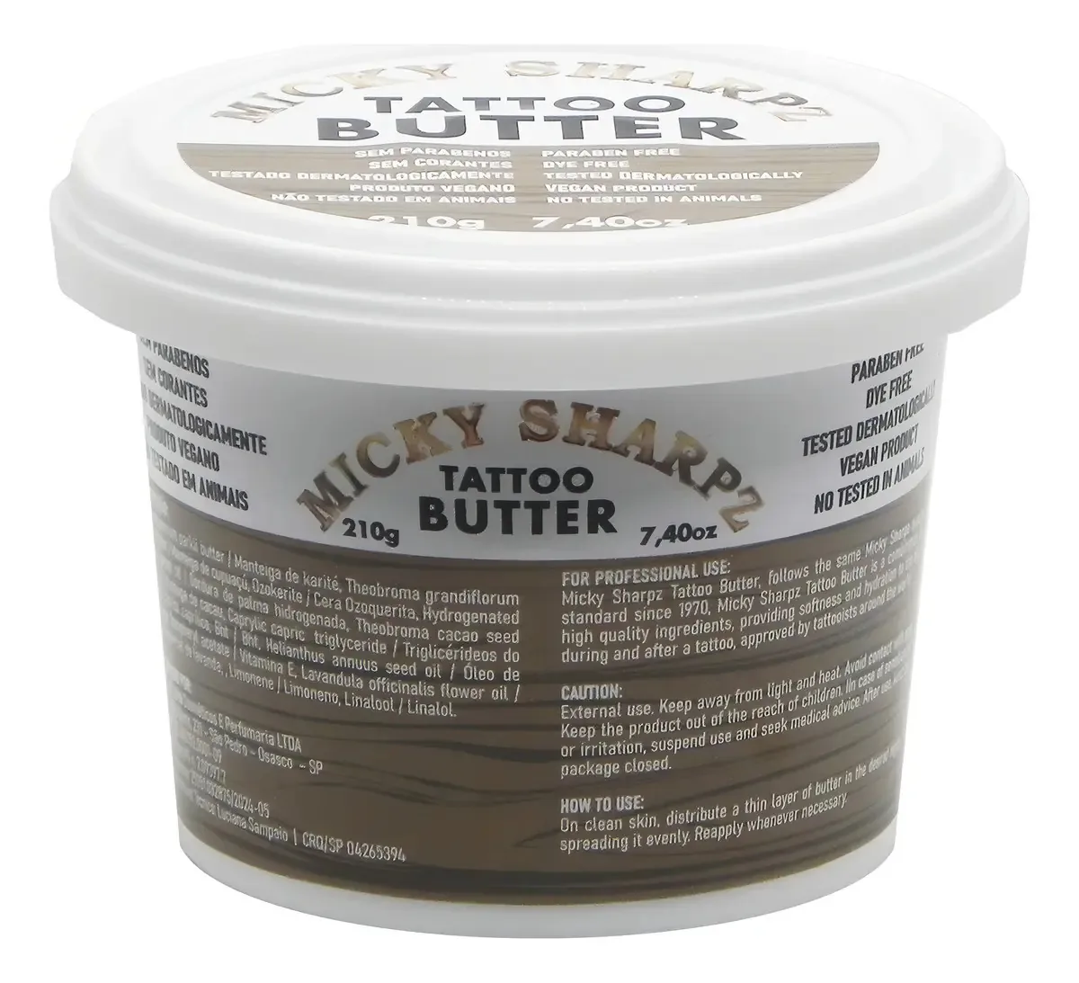 Manteiga Tatuagem Tattoo Butter Micky Sharpz 210g