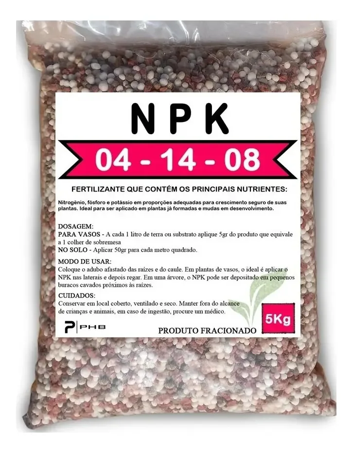 1kg Adubo Fertilizante Npk 04.14.08