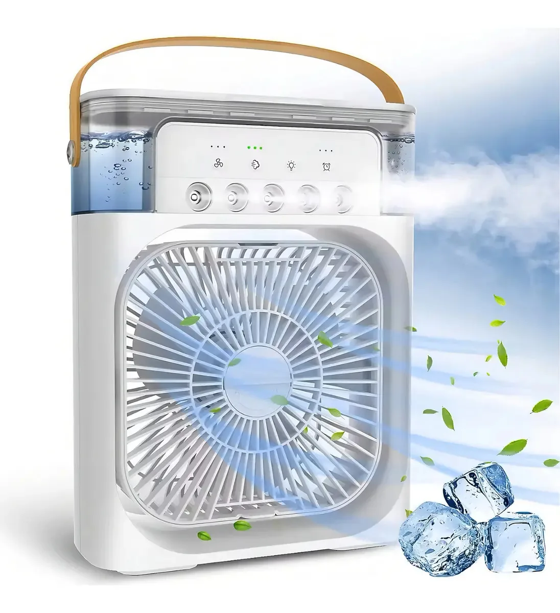 Climatizador Portátil Usb Frio Climatizador Branco Purificador