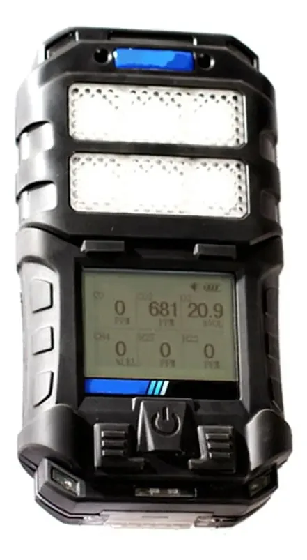Detector 6 Gases Detecção Oxigênio Monóxido Carbono Sulfeto