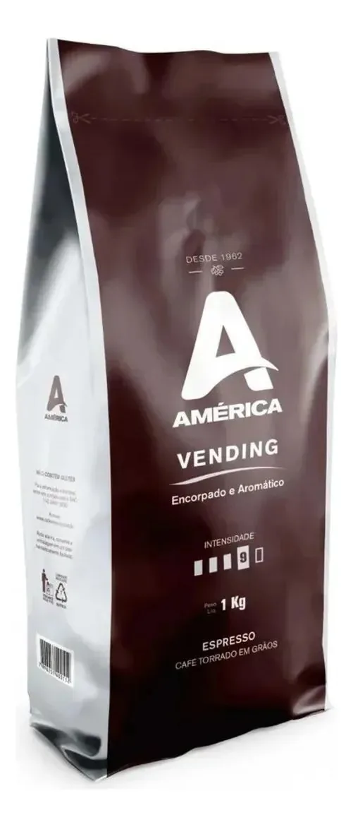 Café América Grãos Espresso 1kg: Sabor Intenso Para Vending