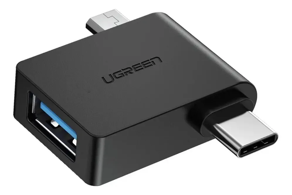 Adaptador Micro Usb E Usb-c Macho Para Usb 3.0 Fêmea Ugreen