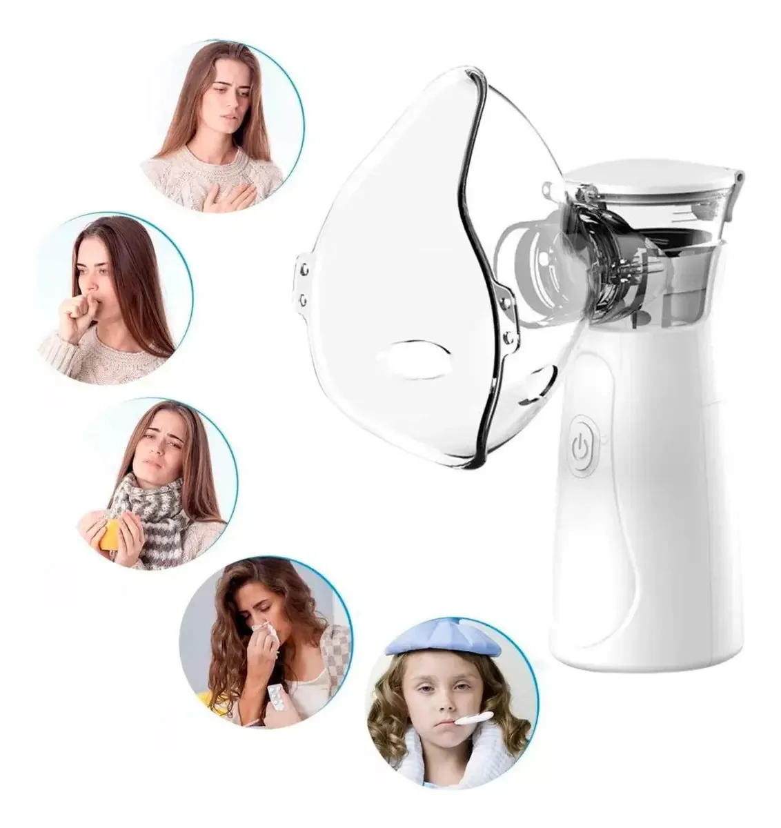 Nebulizador E Inalador 2 Em 1 Compacto E