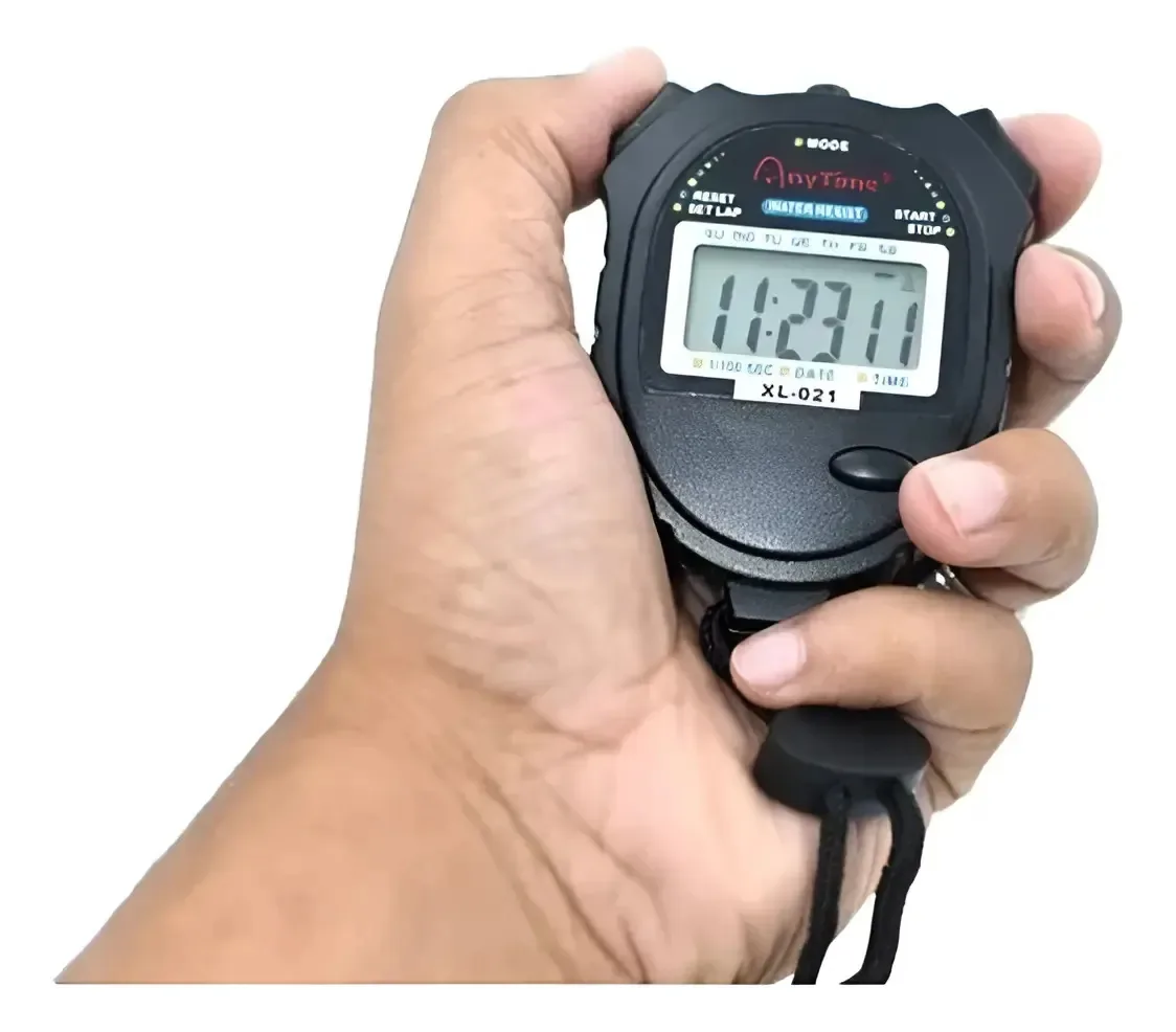 2x Cronômetro De Mão Digital Alarme Hora Corrida Natação