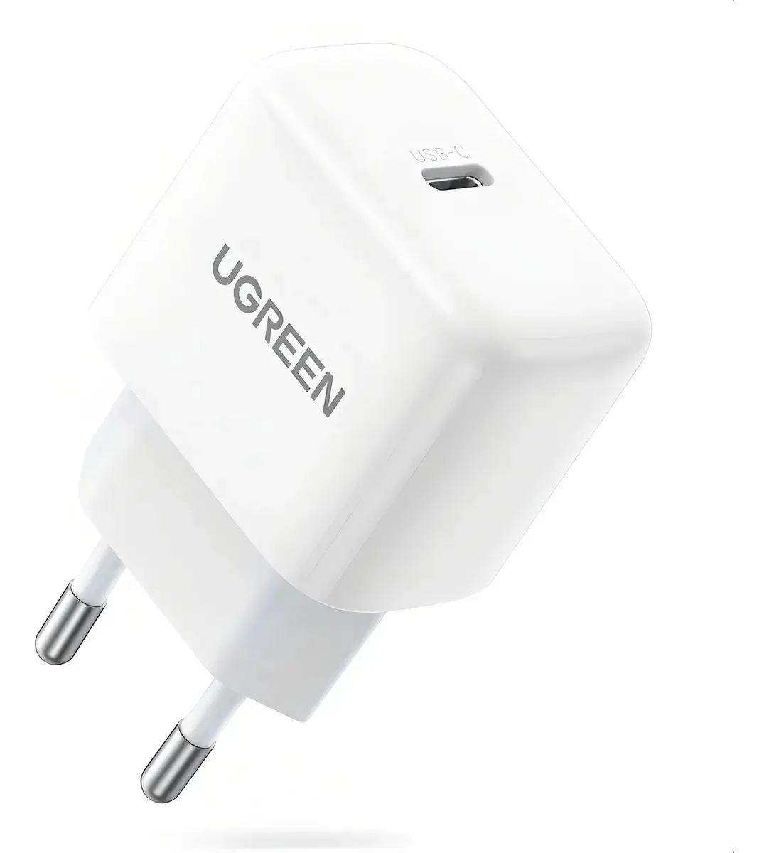 Carregador de Parede Ugreen CD241 USB-C Super Rápida de 20W para iPhone e Samsung Branco