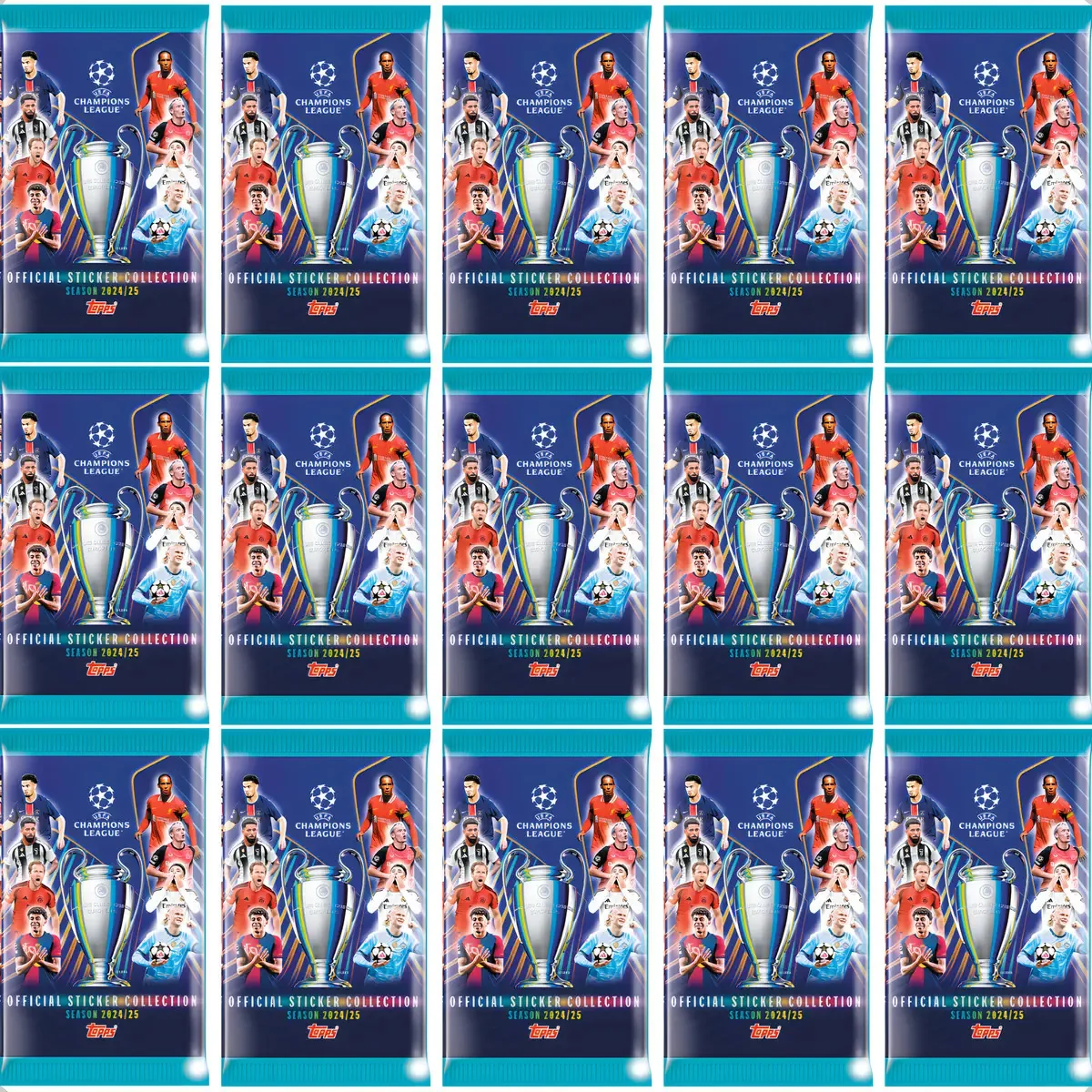Kit 180 Figurinhas Topps UEFA Champions League 2024/2025