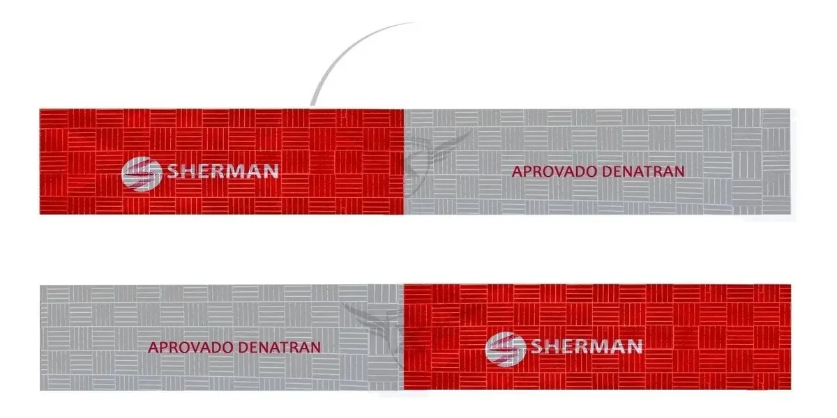 Faixa Refletiva Xarapim Plástico 30cm Para Trailers Carretas Reboques