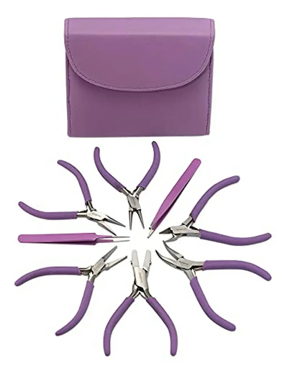 Kit de ferramentas Beadsmith Fashion Color, conjunto de 8 alicates