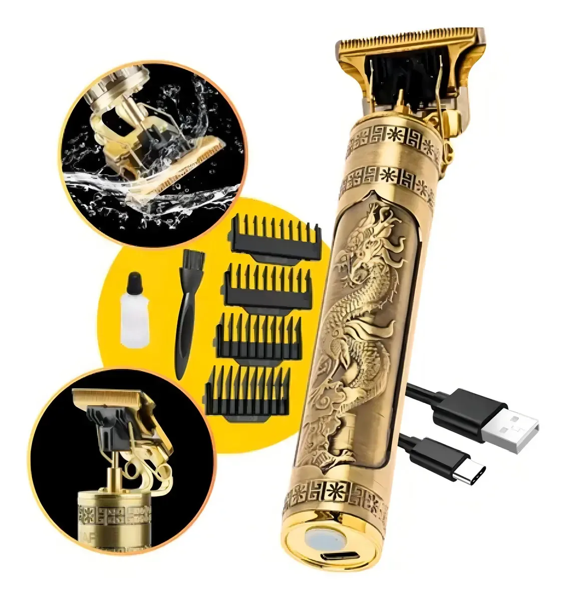 Barbeador Eletrico Masculino Corta Cabelo Profissional