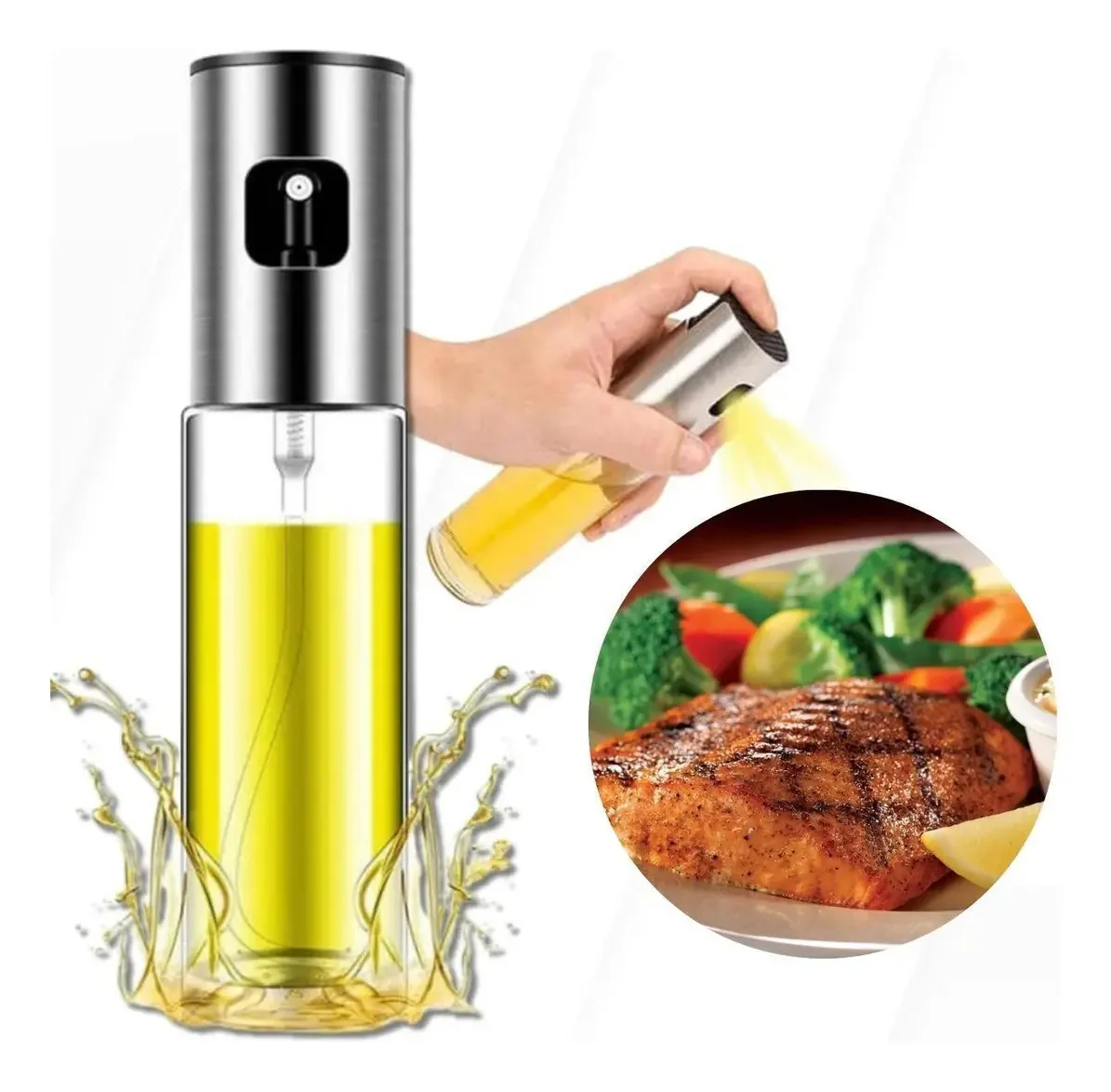 Spray De Oléo De Cozinha Temperar Comidas Salgadas E Saladas