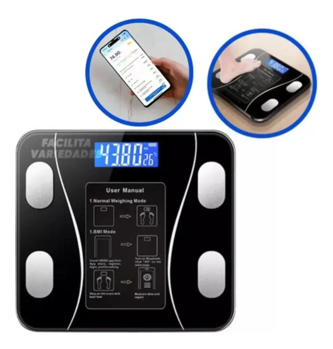 Balança Eletrônica Bluetooth Profissional Premium