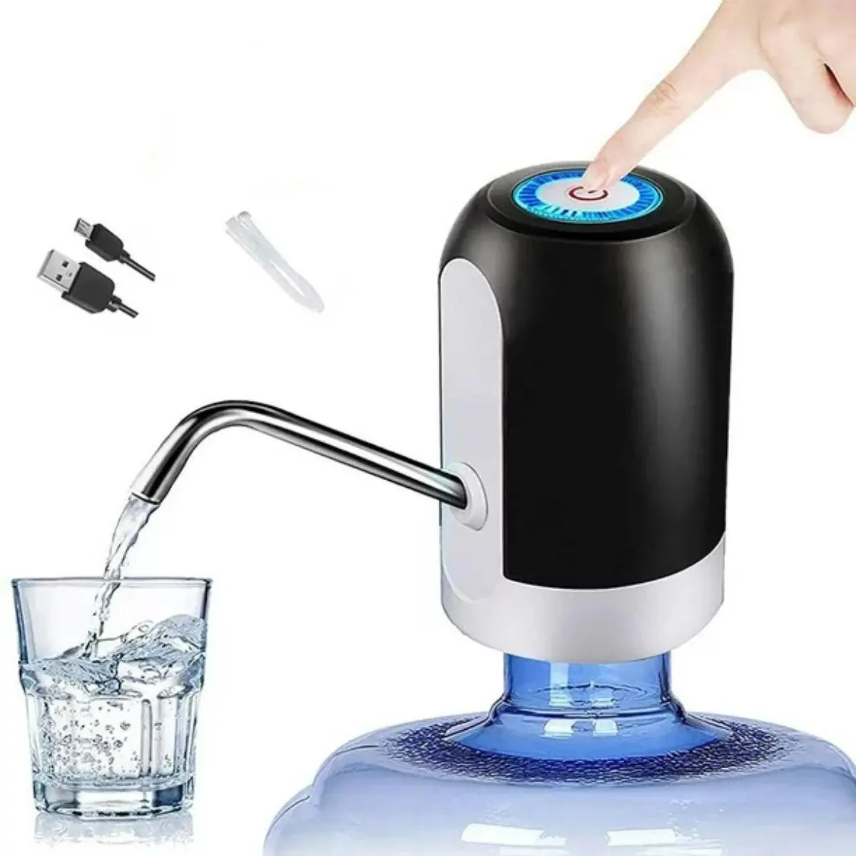 Bomba Eletrica Para Garrafão Recarregavel Usb