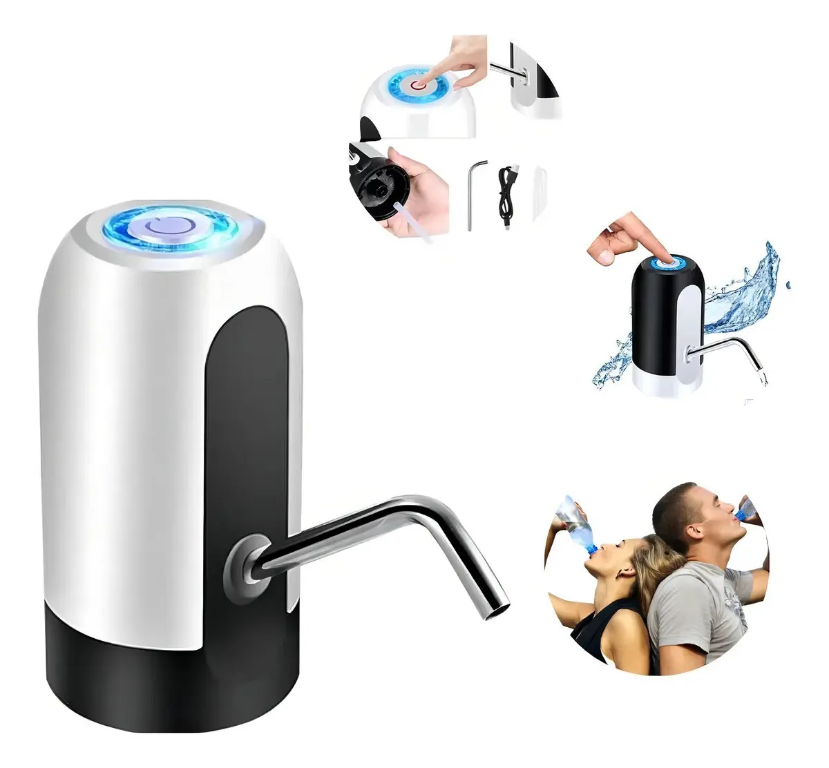 Bomba De Agua Usb Para Garrafão Eletrica