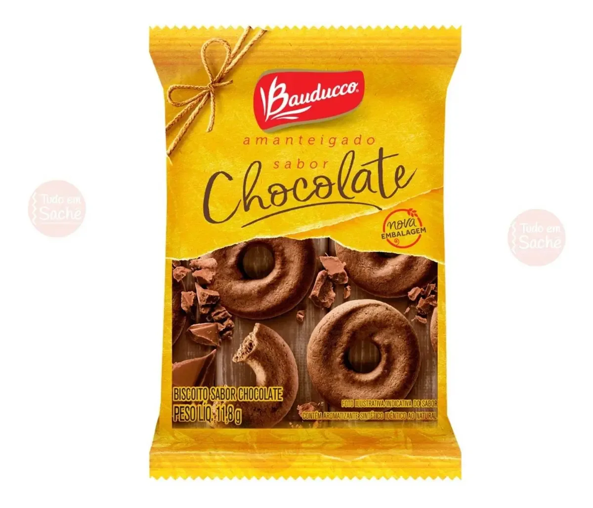 200un Biscoitos Amanteigados Bolacha Bauducco Em Sache 11g